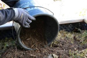 Hochbeet mit Kompost befüllen