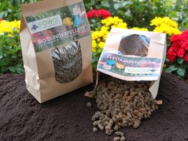 Schafwollpellets im Papiersackerl