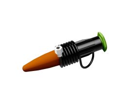 Automatischer Wasserspender Komplettansicht auf weißem Hintergrund