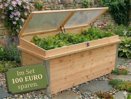 Hochbeet mit Frühbeet-Aufsatz