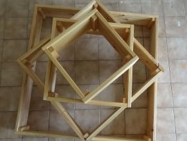 Kartoffel-Pyramide mit Boden, 120 x 120 cm, 80 cm Höhe