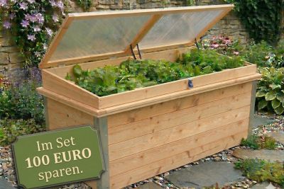 Hochbeet mit Frühbeet-Aufsatz