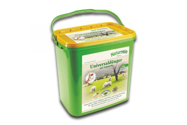 Universaldünger mit Schafwolle, 5 kg Eimer